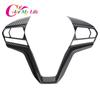 Carbon Fiber Steering Wheel Button Panel Cover for Isuzu D-Max Dmax  2022 2023 Interior Car Accessories