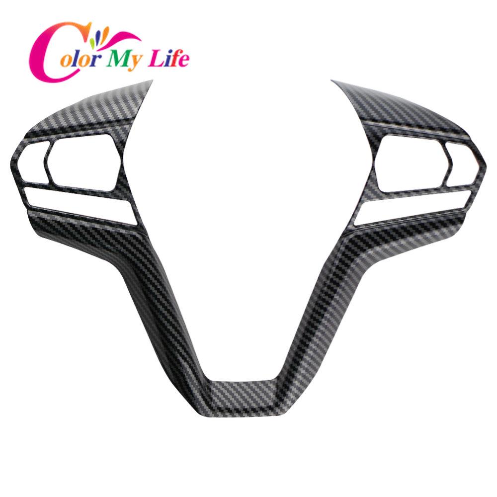 Carbon Fiber Steering Wheel Button Panel Cover for Isuzu D-Max Dmax  2022 2023 Interior Car Accessories