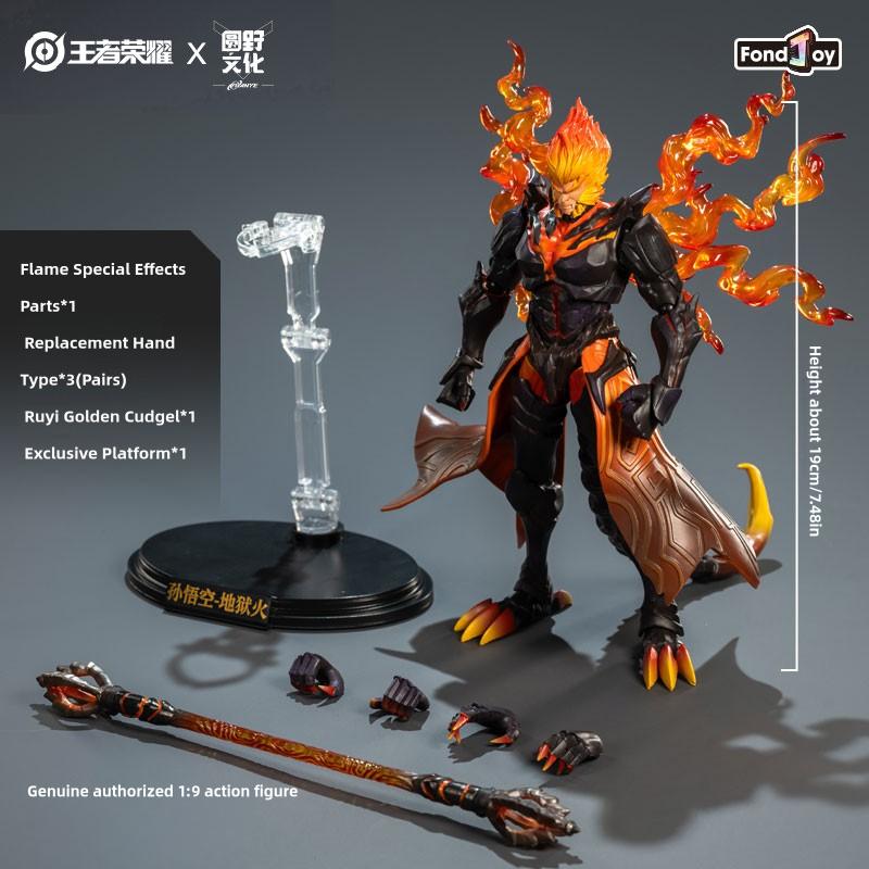 FondJoy Honor of Kings Sun WuKong Action Figure Han Xin's White Dragon Song Assembly Model 1:9 Collection Figure Model Toy Gifts