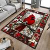 1PC Cardinal Flowers Non-Slip Floor Carpet, Office, Family, Bedroom, Studio - Large Area Rug,Decorative Mat, Longlasting Material-C0489
