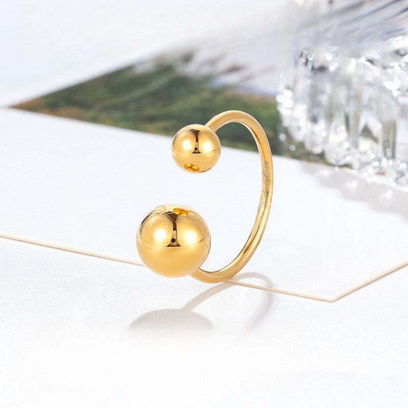 Mingea de Grădină Personalizată Vine și Pleacă, Inel Tendință Stil Minimalist Design Nișă Inel Deschis Femei Oțel Titan