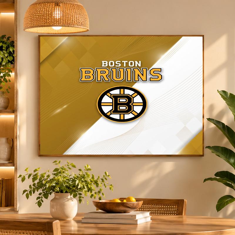 5D Diamond Painting Boston Bruins DIY Full Drill Diamond Art Kit Home Decoration