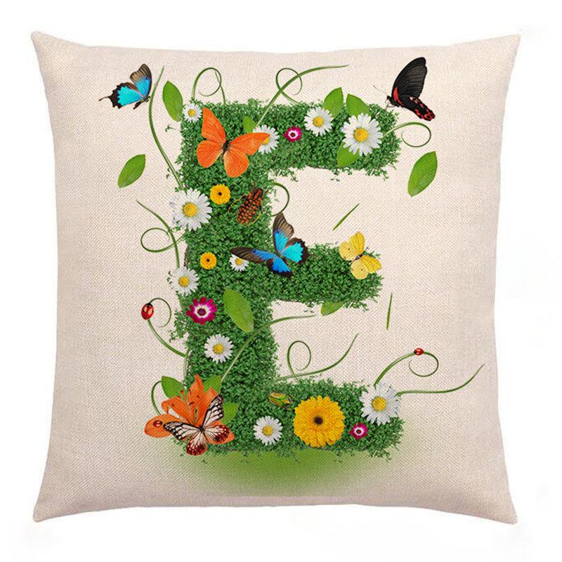 Neuer Kissenbezug Grün Kreativ Liebesbrief Kissen Liebe 26 Buchstaben Kissenbezug Sofakissenbezug