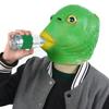 Unisex Adult Silicone Green Fish Head Cover Headgear Party Cosplay Costume Props