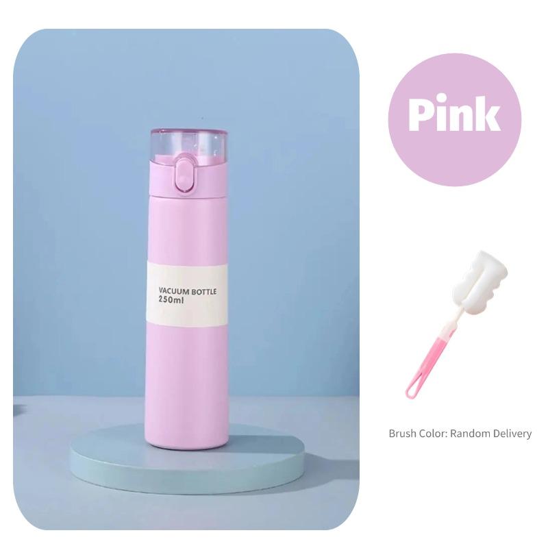 150/250ml Stainless Steel Thermal Water Bottle With Straw Mini Thermos Cup for Tea Coffee Mug Travel Vacuum Flasks Insulated Cup