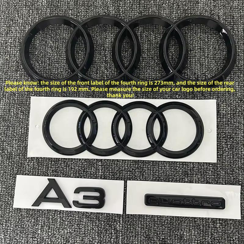 ABS četru gredzenu emblēma 273mm/192mm aizvietojoša