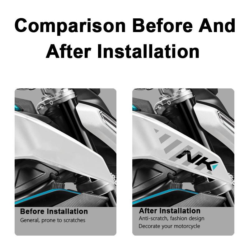 POSFIRA Motorcycle Fairing Stickers Vinyl Decals for CFMoto 450NK CF Moto 450 NK NK450 2024 Motorbike Decoration Accessories
