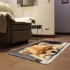 1Pcs Dog Pattern Floor Mat Modern Kitchen polyester Rug Non-Slip Colorful Indoor Carpet, For Home Bathroom Bedroom Living Room Decor