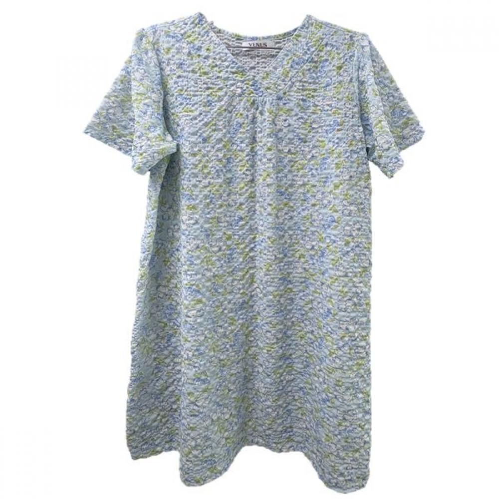 Venus Floral Print Dress Blue Vevs110l Blue/85