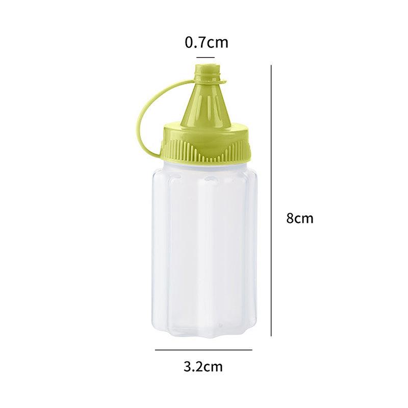 4Pcs Mini Plastic Sauce Squeeze Bottle Seasoning Box Salad Dressing Containers For Outdoor Barbecue Bento Lunch Box Accessories
