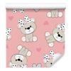 Teddy Bears Bows Hearts Wallpaper for Living Room and Bedroom 50x1000