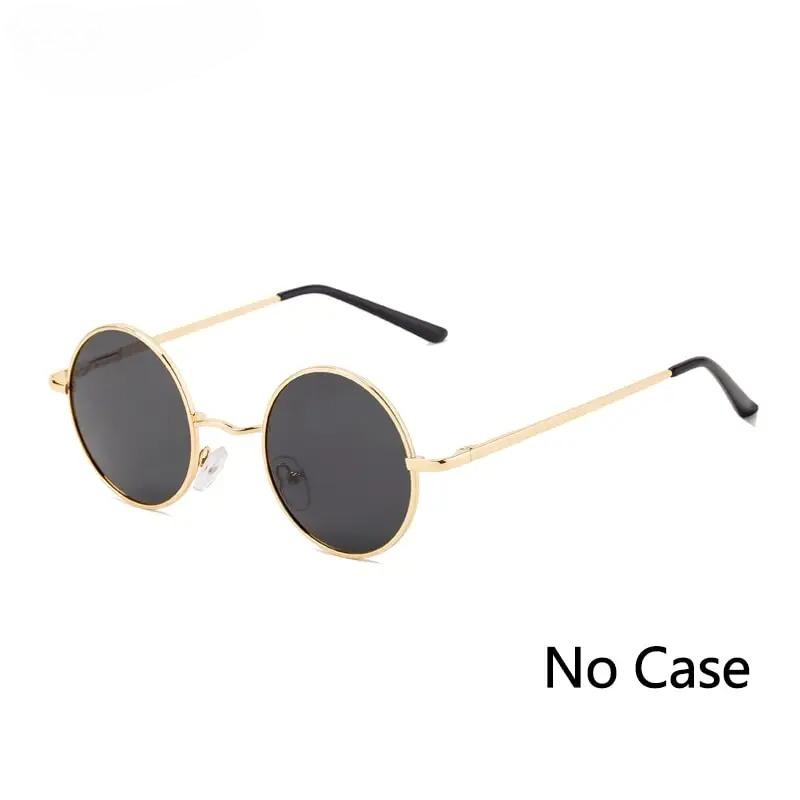1Pc Brand Designer Polarized Round Sunglasses Classic Small Vintage Retro Glasses Women Metal Eyewear