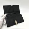 BVLGARI 33745 Bulgari Bulgari Logo Clip Bi-fold Wallet Long Wallet Leather Black