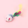 10Pcs Practical Catnip Feather Tail Interactive Cat Toy Cat Mouse Toys Kittens Mice Rattle Set
