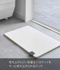 Yamazaki Jitsugyo Diatomite Bath Mat Lifting Hook Black Approx. W3.5XD3.5XH1.5cm Tower Easy To Lift Bath Mat Diatomaceous Earth Bath Mat 5677