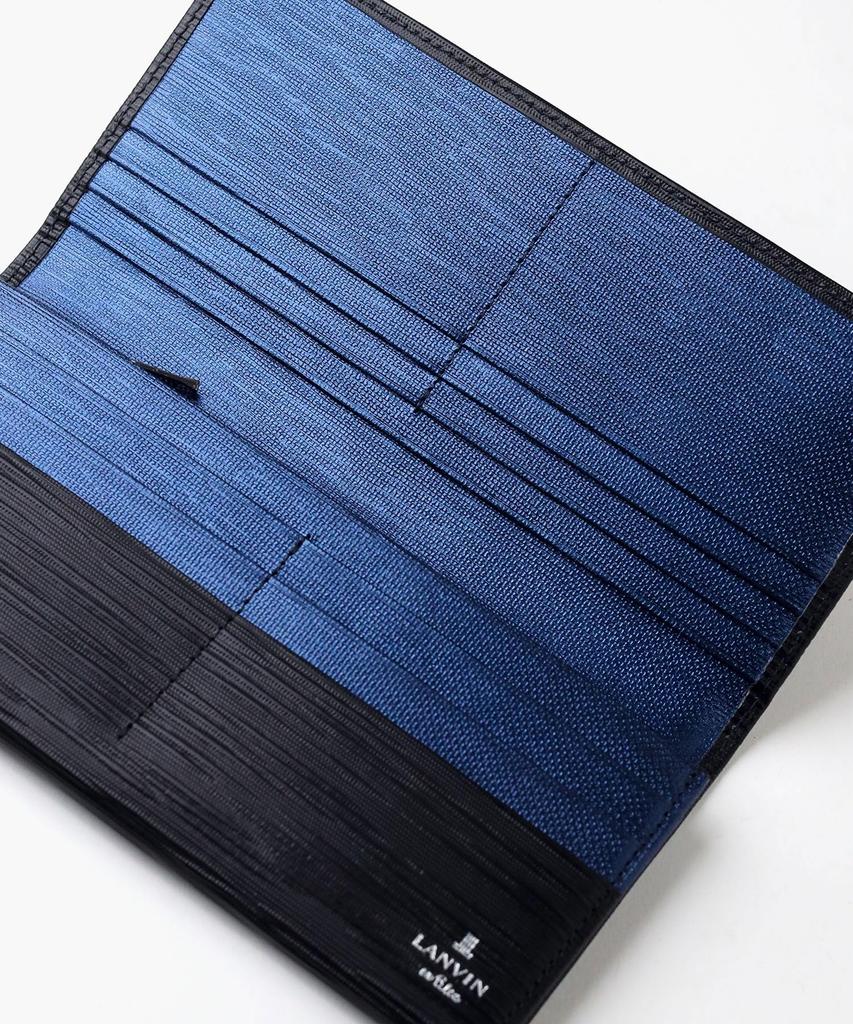 Lanvin en Bleu Men's Adonis Accessories Long Flap Wallet, Black