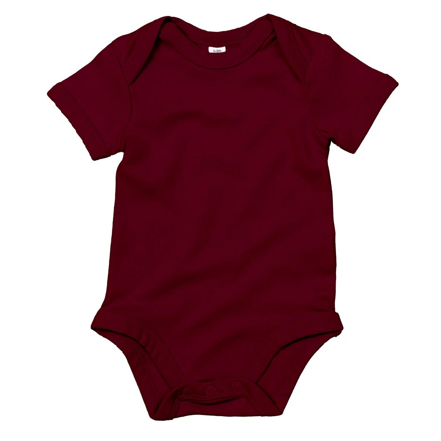 Pertemba Style Loft Babybugz Baby Effen Bodysuit 12-18 bordeaux