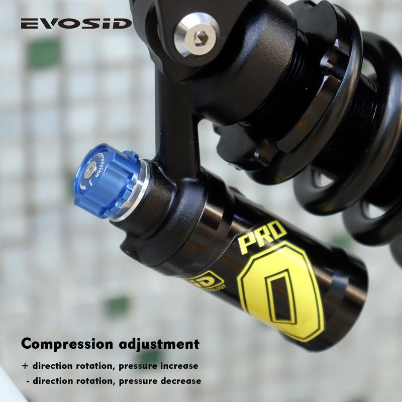 EVOSID Mountain Bicycle Rear Shock Absorber 550lbs Oil Spring Suspension MTB Bike Rear Shock 190/210/230mm Soft Tail Motor Shock