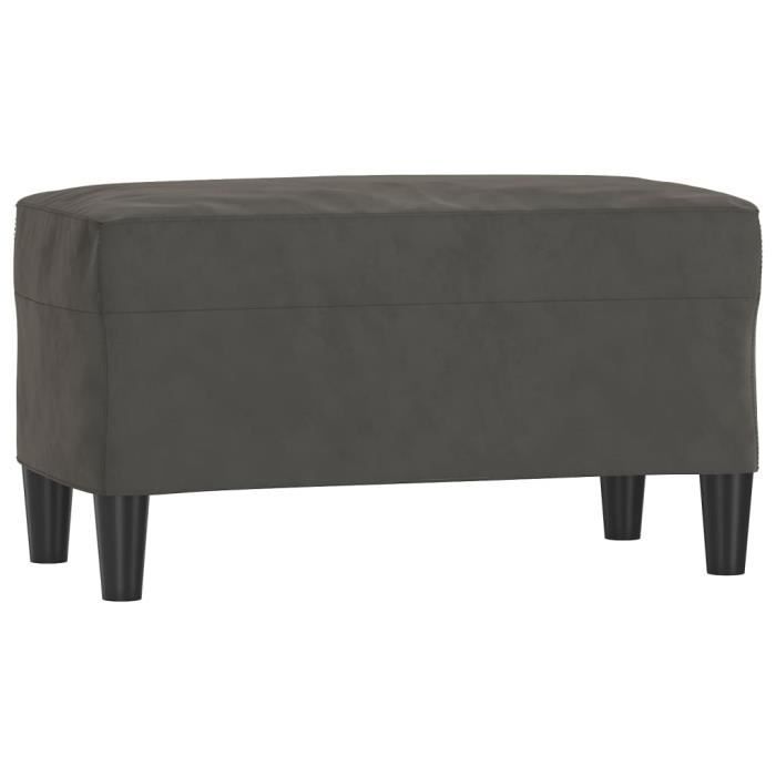 349398 vidaXL Bench Dark Grey 70x35x41 Cm Velvet