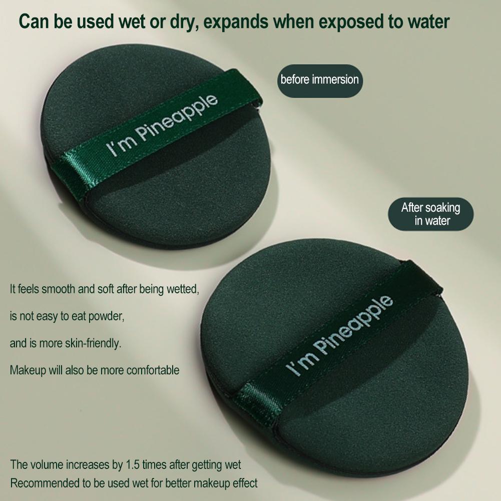 Air Cushion Powder Puff Strawberry Pie Non Latex Dual Use Of Dry And Wet Makeup Round Sponge Butter Puff Beauty Tool