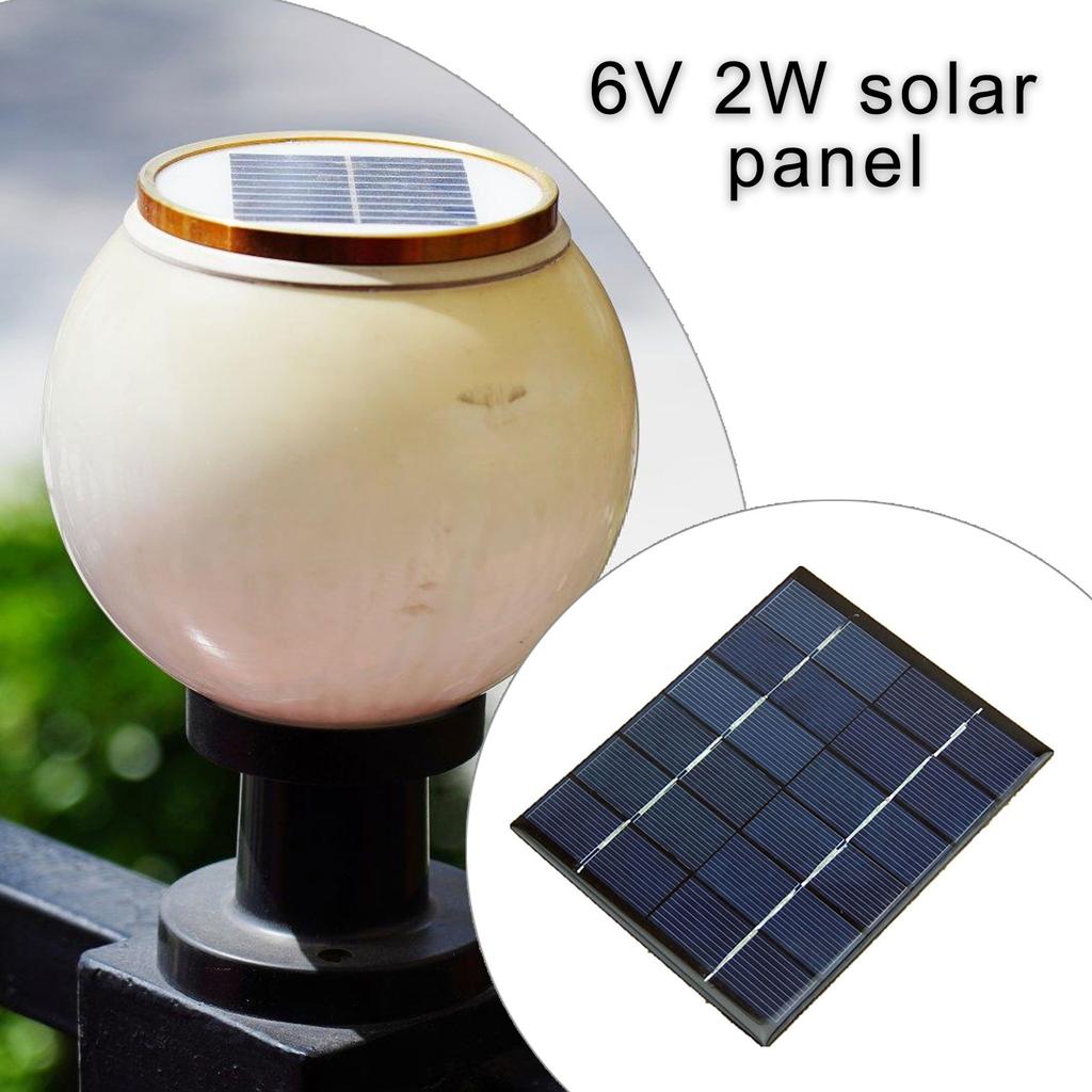 2W Solar Panel 6V High Conversion Rate Power Board Energy Efficient DIY Charger Kit Easy To Carry for Power Solution