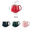 Creative Diamond Shape Ceramic Mugs Light Luxury Breakfast Milk Coffee Cup Personalized Geometric Tea Cups Couple Gift Drinkware