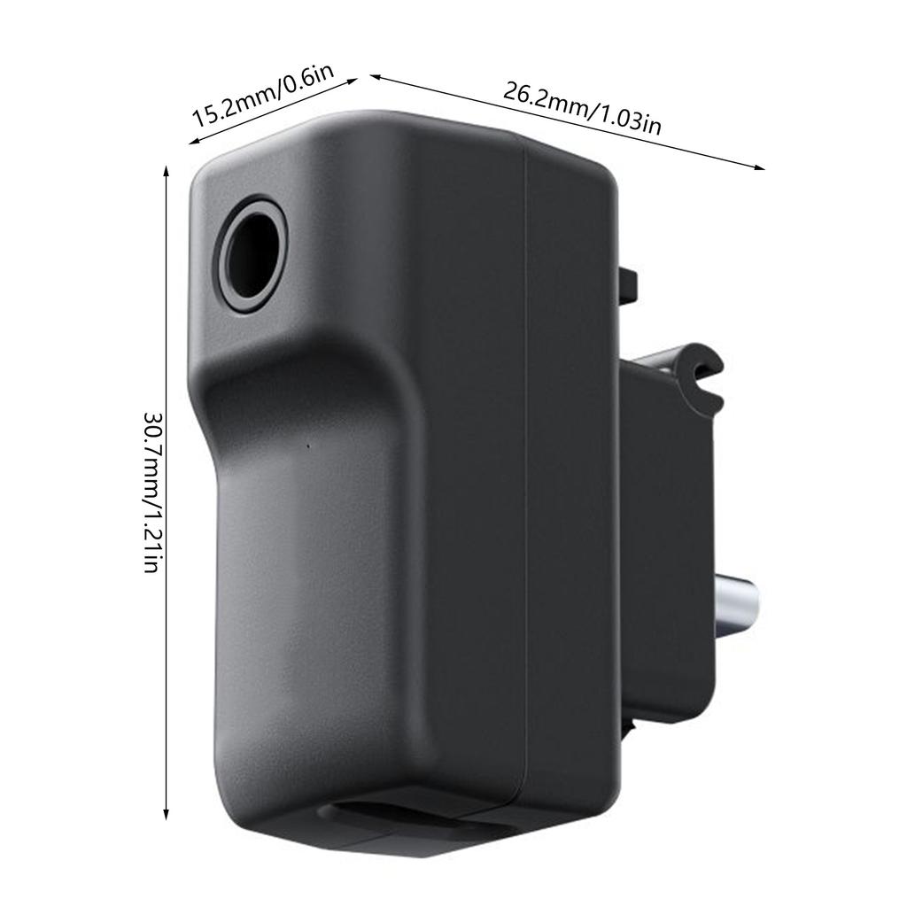 Mic Adapter For 360 X4 Camera External Microphones Type C and 3.5mm Ports Charging Adapter Mic Cold Shoe Adapter