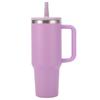 1200ml Handled Tumbler 304 Stainless Steel Double Wall Vacuum Insulated Water Cup Straw Lid Ice Coffee Beer Mug