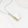 2025 Spring/Summer New Arrival: Titanium Steel Love Letter Necklace with Openable Pendant - Personalized Couple Style