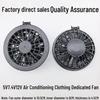 Cooling Electric Welding Air Conditioning Clothes with Nine-Leaf Fan, Universal Doll Clothes, and Inflatable 5V/7.4V Accessories.