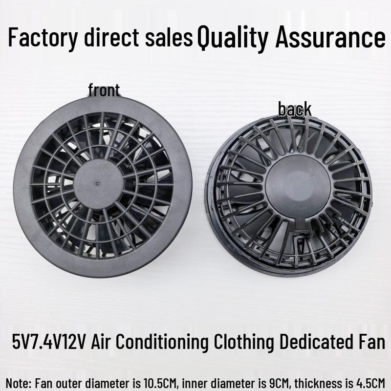 Cooling Electric Welding Air Conditioning Clothes with Nine-Leaf Fan, Universal Doll Clothes, and Inflatable 5V/7.4V Accessories.