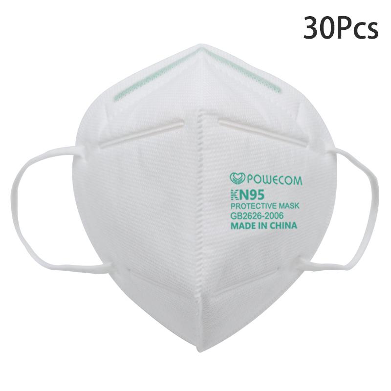 KN95 Mask Powecom Protective Reusable KN95 Face Masks Breathable and Safety Dust Black Mask 95% Filtration Mouth Muffle Cover
