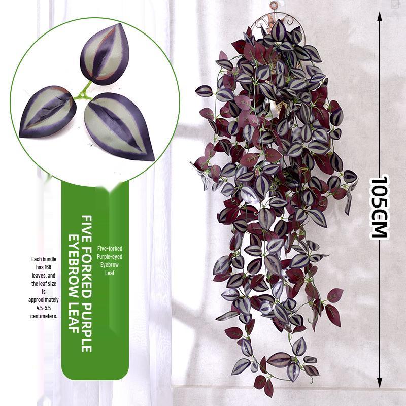 JINGRUIXIANG Artificial Pothos Vine Wall Decor (2 Branches)