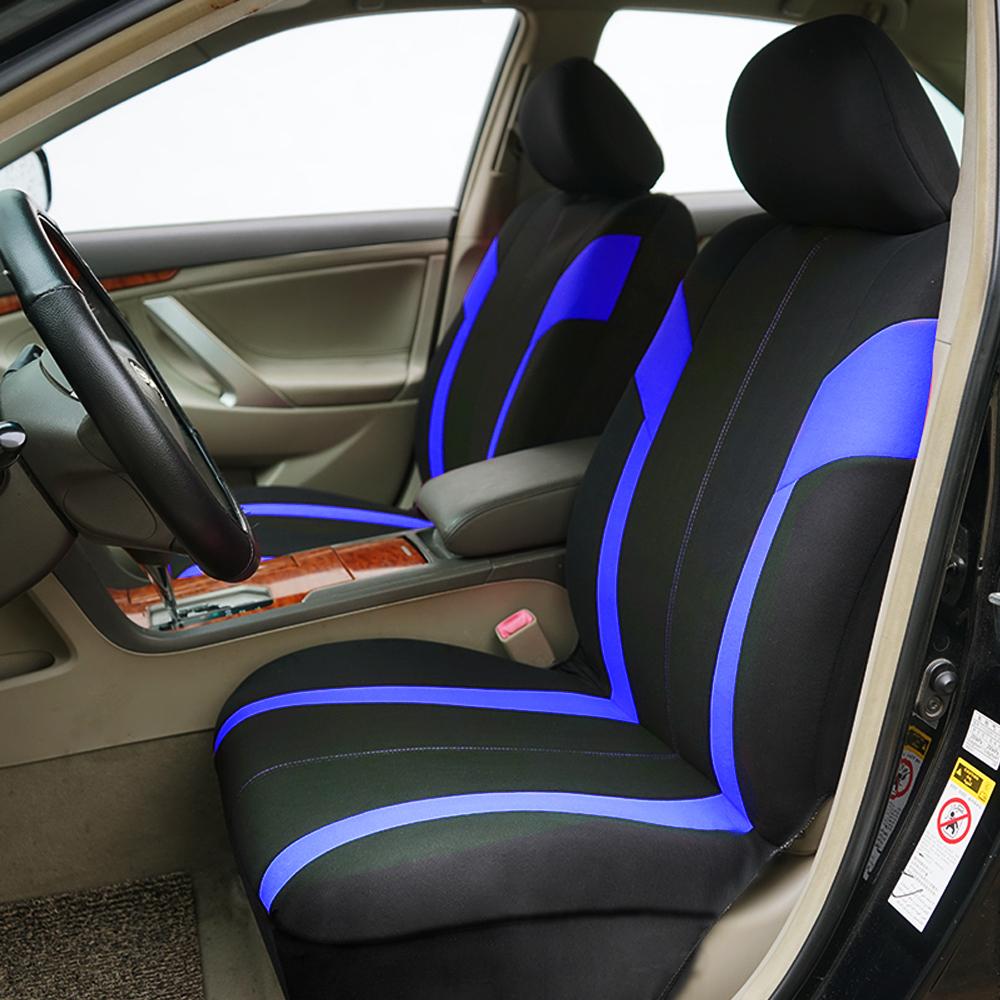AUTO PLUS housses de siège de voiture universelles adaptées à la plupart des voitures SUV camion housses de siège en tissu maille respirant