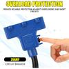 Kanayu Overload Protector 30 Amp to 110V RV Generator Distribution Adapter Cord Compatible with NEMA TT-30P to 3X 5-15R/5-20R, 30A to 15/20A,