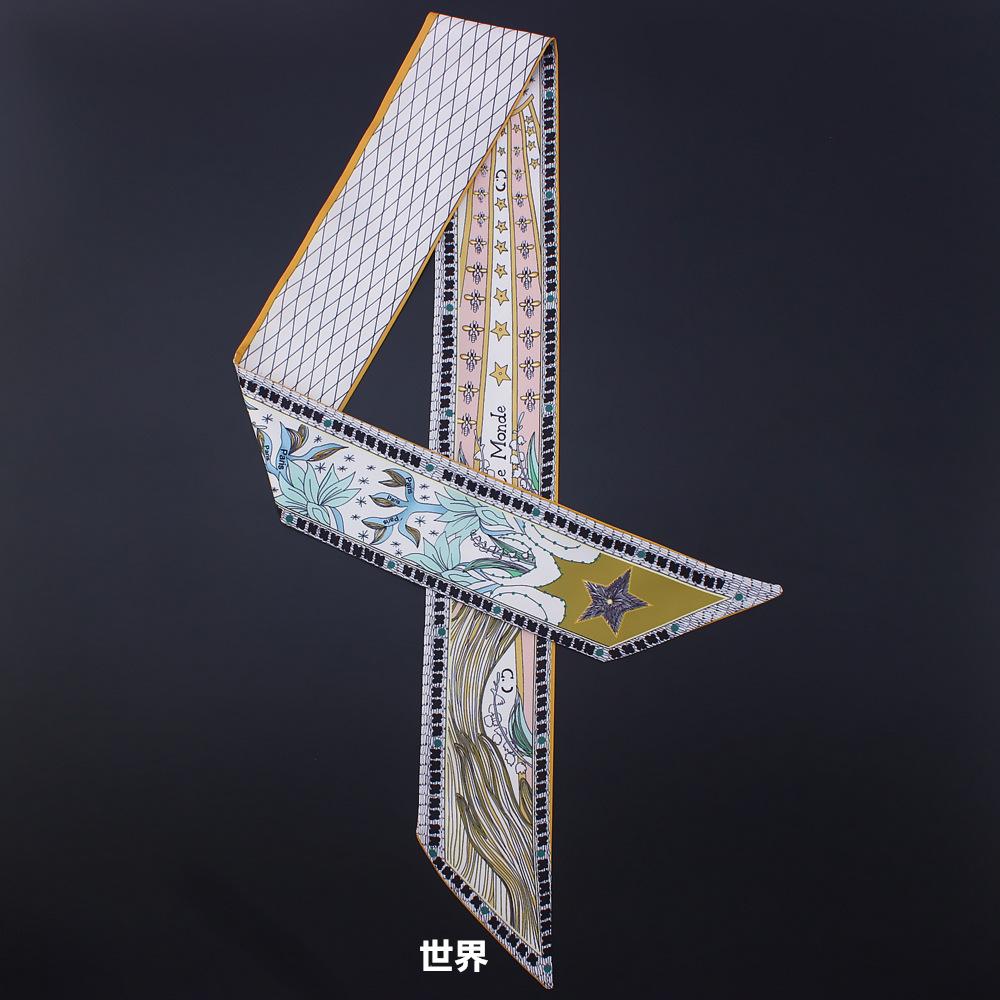 

Серия карт Таро Двухслойная двусторонняя печать Женская универсальная сумка на завязках-лентах Шарф Маленький шарф Оптом 100X6cm