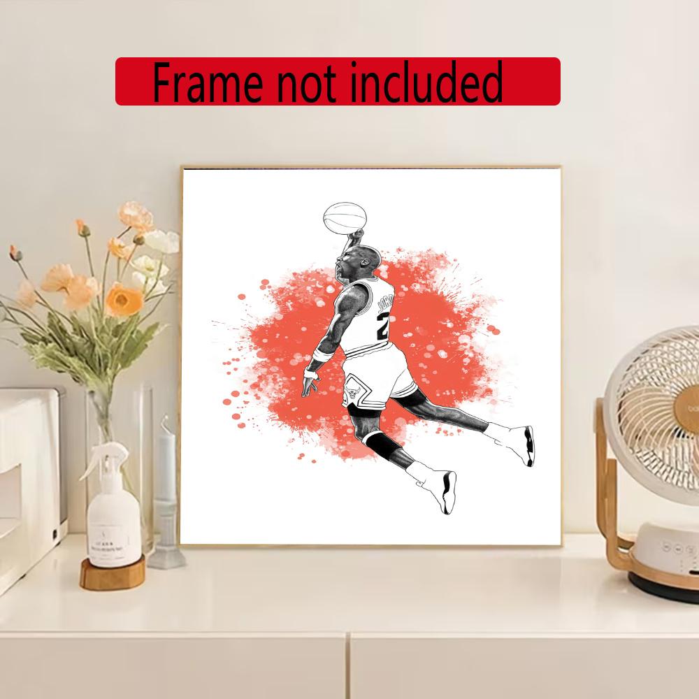 Jordan 5D Diy Diamond Painting Round Diamond Mosaic Suitable For Beginners Diamond Painting Rhinestones Gift Frameless