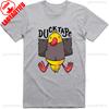 Funny T Shirt Duck Tape Print Regular Fit Cotton Tee Hipster Short Sleeve Comfortable Personality Tops for Outdoor Enthusiasts