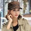 Skull Head Embroidered Flat Brim Hat With Sun Protection For Streetwear And Men