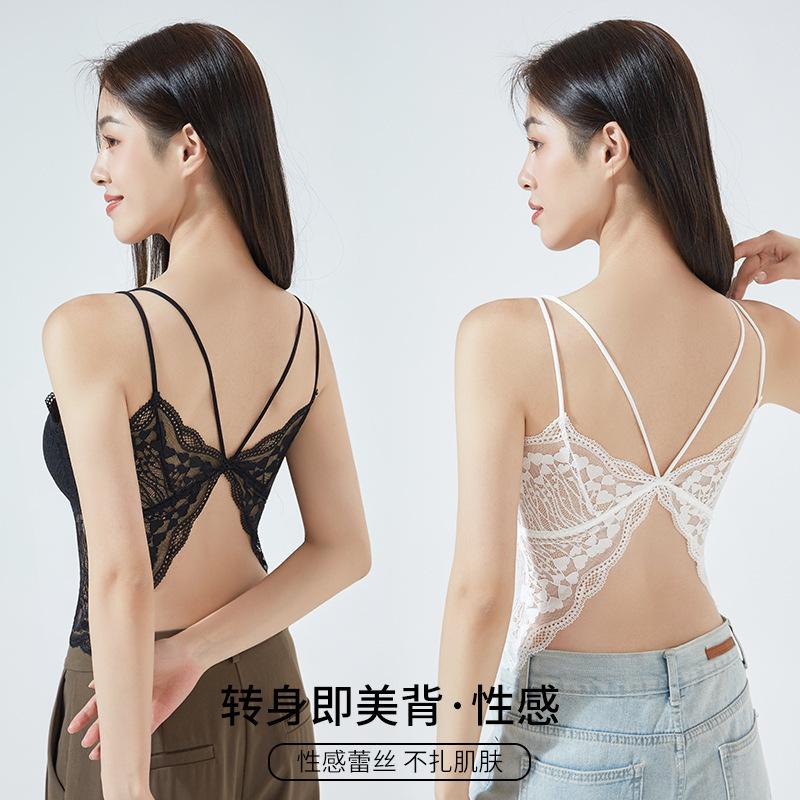 Butterfly Collarbone, Sexy Lace, Beautiful Back, Sling Vest, One-piece Tube Top, Bra Top, Bottom and Outer Wear.