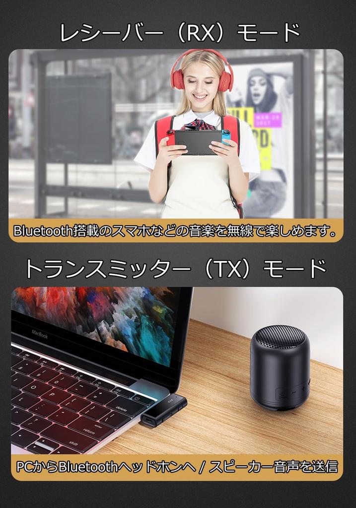 Bluetooth Transmitter Voice and 10 Hours of Continuous Compatible with and Can Be Used While Technical Approval Certified Manufacturer 3.5mm &