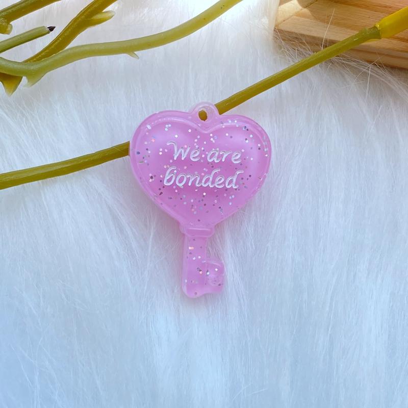 

7Pcs New Cute Mixed Shining Simulated Heart Key Flatback Cabochon Scrapbook Kawaii DIY Embellishments Accessories Q59
