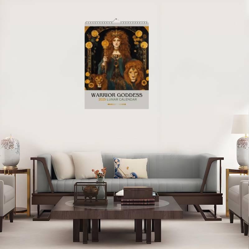 Goddess 2025 Worrior Calendar Fashion Cartoon Restaurant Decoration Calendar