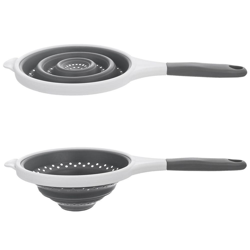 Collapsible Silicone Kitchen Colander KEMP Orion 25.5cm