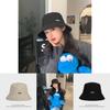 Trendy Embroidered Cotton Polyester Women's Sun Hat Versatile Bucket Hat For All Seasons