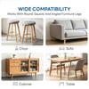 24 Pcs Chair Leg Floor Protectors for Hardwood Floors Silicone Covers Felt Pads Furniture Leg Caps Anti-Scratch Reduce Noise Fit 14-40mm