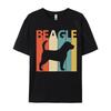 Beagle Dog Owner Vintage Tshirts Mens Loose Size 100 Cotton Print Slim Fit Casual Tshirt Top Mens Clothing 2024