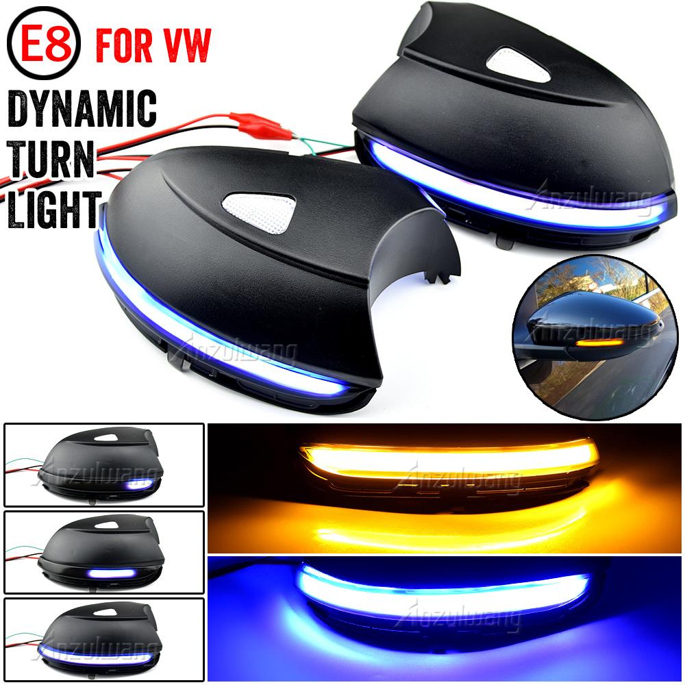 Side Wing Rearview Mirror Indicator Blinker Repeater Dynamic Turn Signal Light For VW Passat B7 CC Scirocco Jetta MK6 EOS