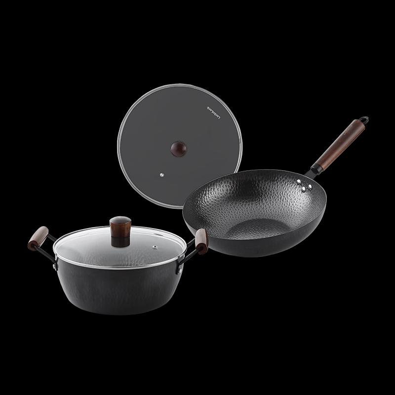 LOCK&LOCK Recall 304 Stainless Steel Non-stick Wok Set