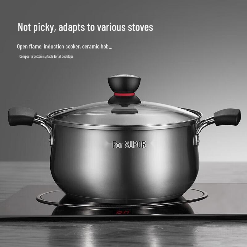 Supor 304 Stainless Steel Thickened Multi-Purpose Soup Pot